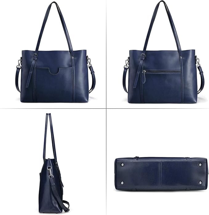 Ray's Large Capacity Cowhide Leather Shoulder Bag Purses Luxury Handbags for Women