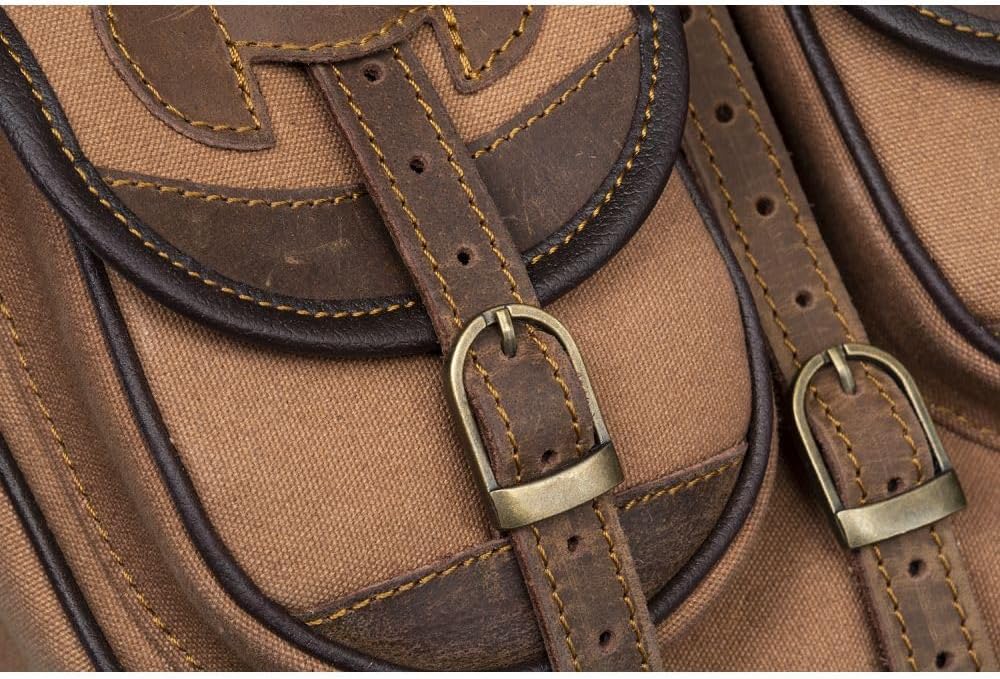 RAY'S-1 Canvas Trail Bag with Leather Accents for Western riding.
