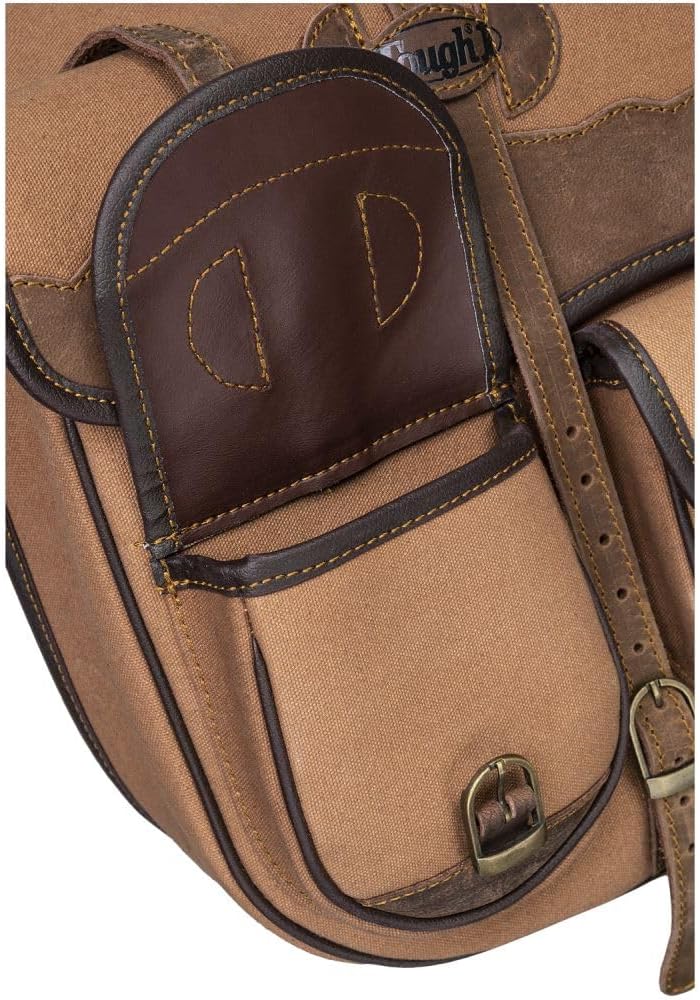 RAY'S-1 Canvas Trail Bag with Leather Accents for Western riding.