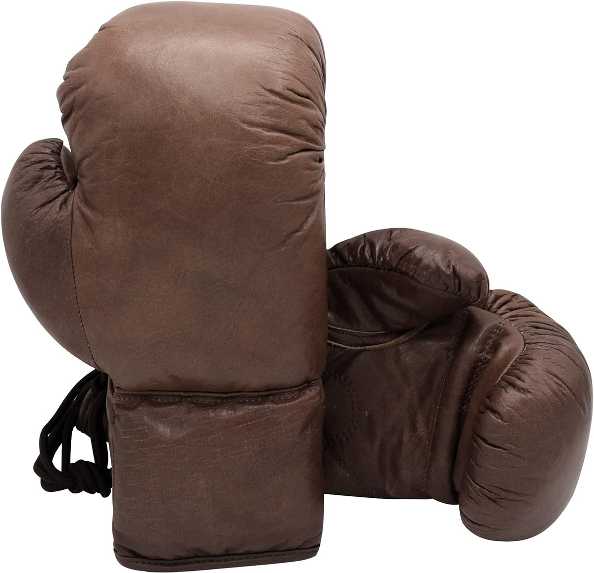 RAY'S Dark Brown Punching Bag with Boxing Gloves, 5 Feet Heavy Bag with 12 OZ Gloves, Leather Set with Chain