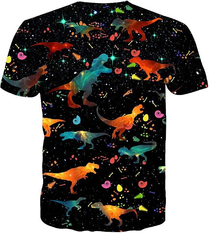 RAYS T-SHIRTSRAY'S Mens Women Shirts 3D Printed T-Shirt Unisex Casual | Creative Print Crewneck Graphics
