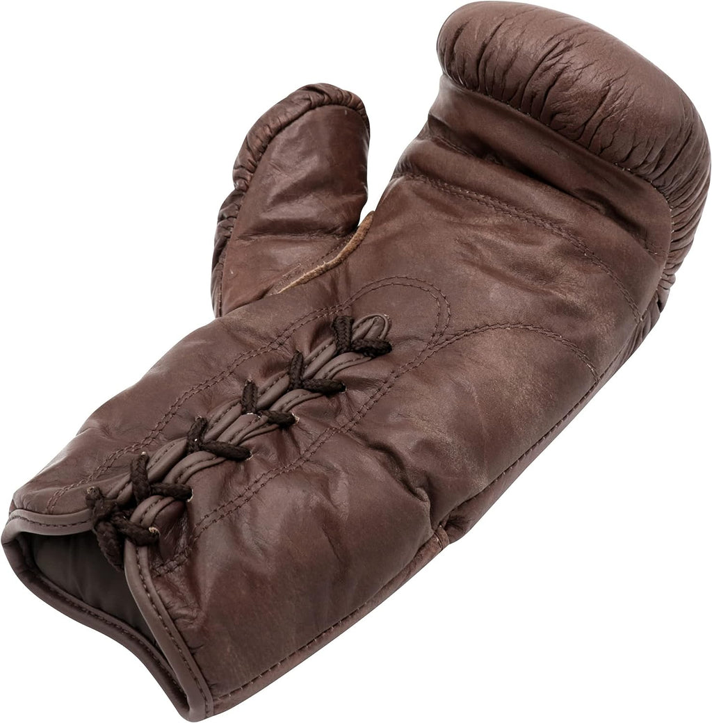 RAY'S Dark Brown Punching Bag with Boxing Gloves, 5 Feet Heavy Bag with 12 OZ Gloves, Leather Set with Chain