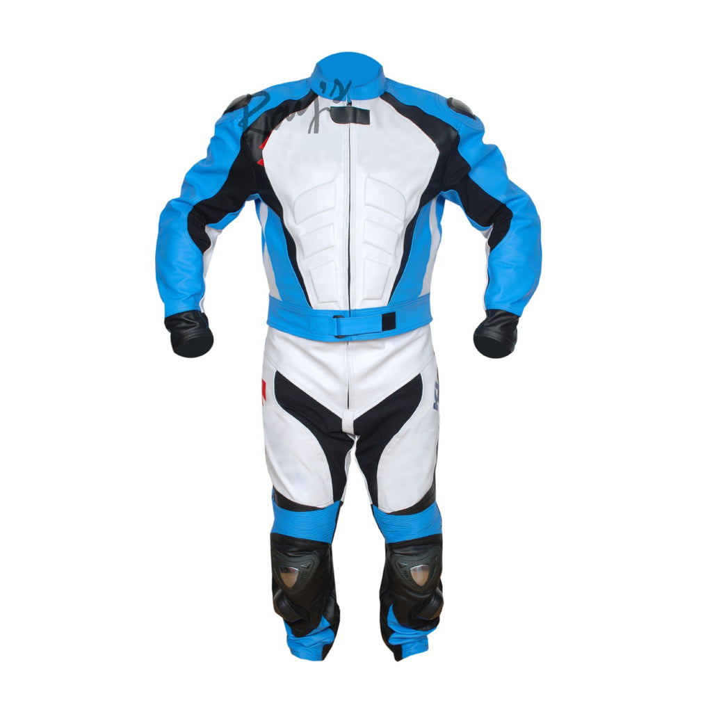 CUSTOM MADE MOTORBIKE LEATHER /BIKING RACING SPORT TWO PIECE SUIT