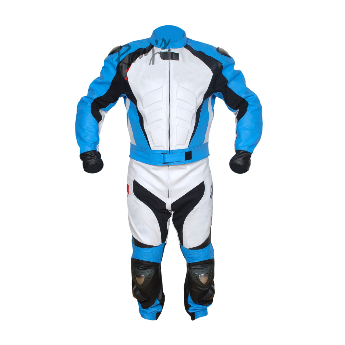 CUSTOM MADE MOTORBIKE LEATHER /BIKING RACING SPORT TWO PIECE SUIT