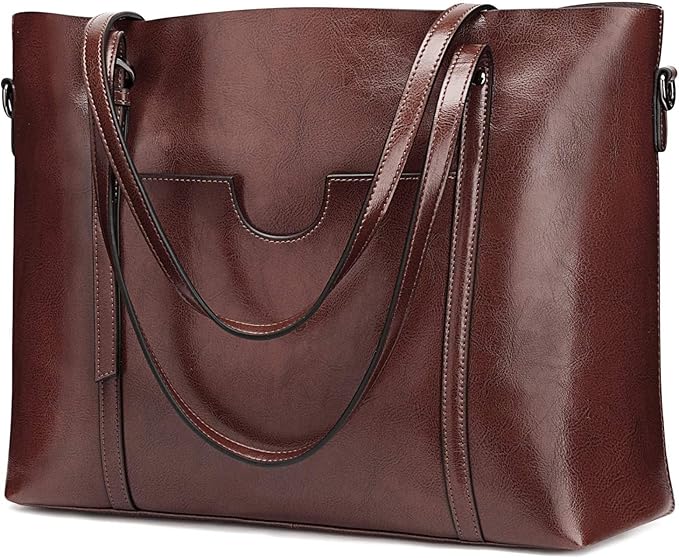Ray's Large Capacity Cowhide Leather Shoulder Bag Purses Luxury Handbags for Women