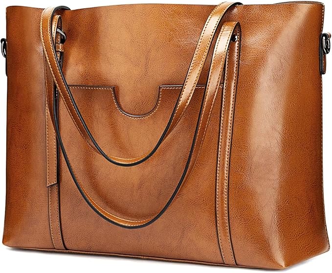 Ray's Large Capacity Cowhide Leather Shoulder Bag Purses Luxury Handbags for Women