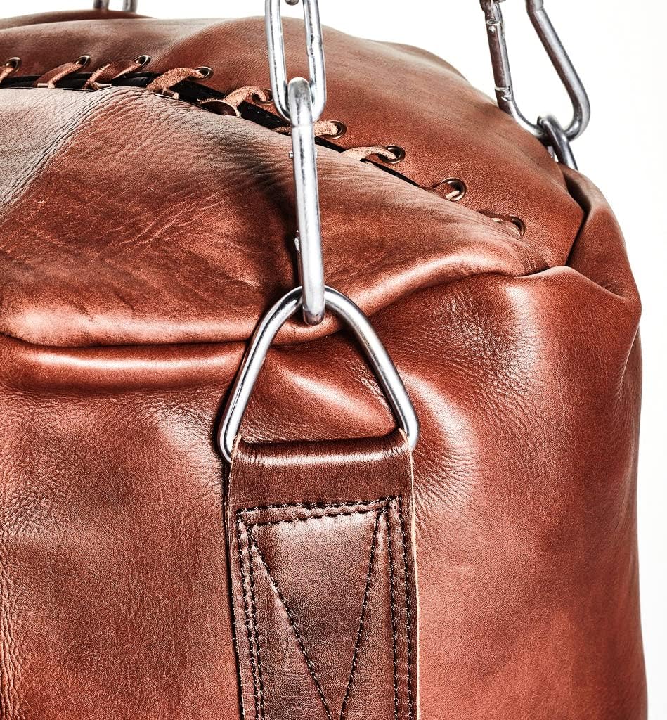 RAY'S Heavy Punching Bag Vintage Brown Leather UNFILLED