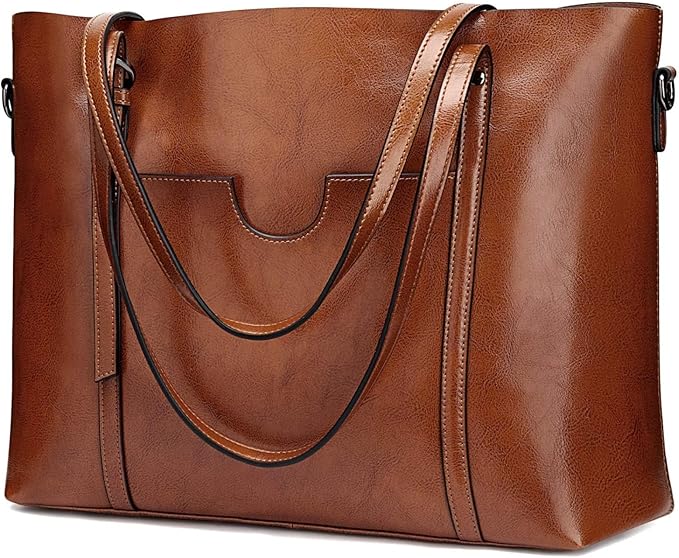 Ray's Large Capacity Cowhide Leather Shoulder Bag Purses Luxury Handbags for Women