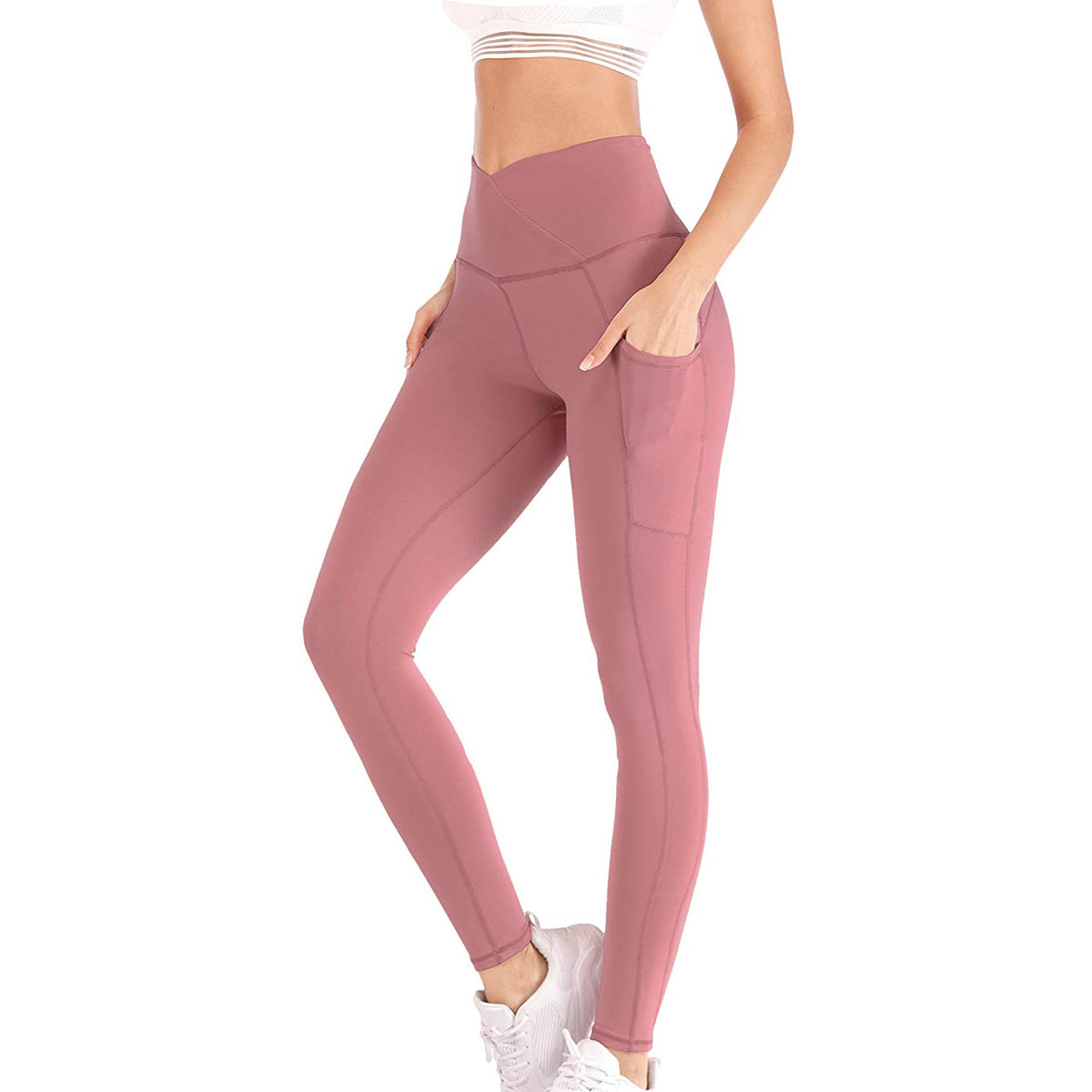 Leggings for Women Tummy Control, High Waist Yoga Pants Gym Stretchy Shapewear Workout Clothes for Women