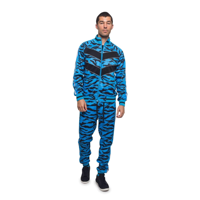 RAY'S Unisex Athletic Tracksuit Set,Cambo Pattern, 2-Piece Polyester, Long Sleeve with Side Zip Pockets, Athletic Regular Fit