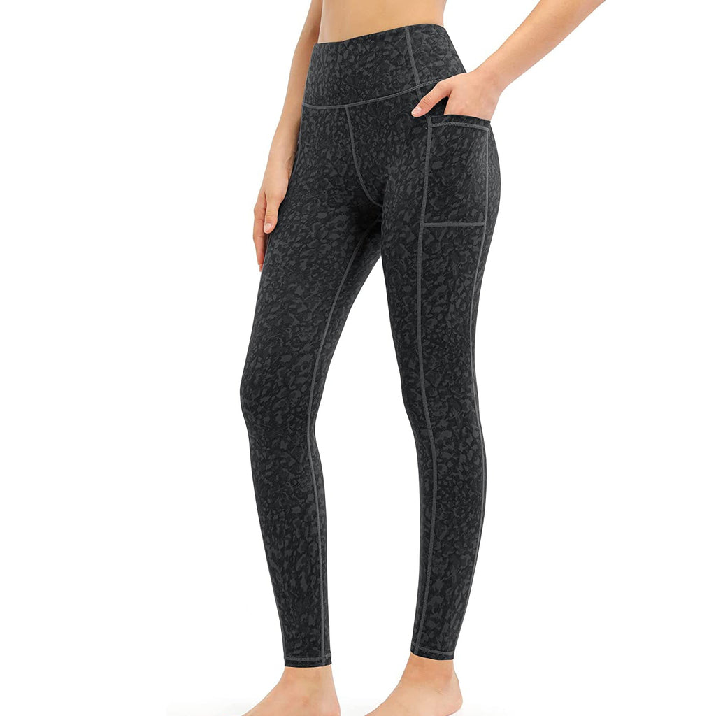 RAY'S Women's Leggings 7/8 with Pockets Sports Leggings High Waist Tummy Control Yoga Pants Training Pants Sweatpants