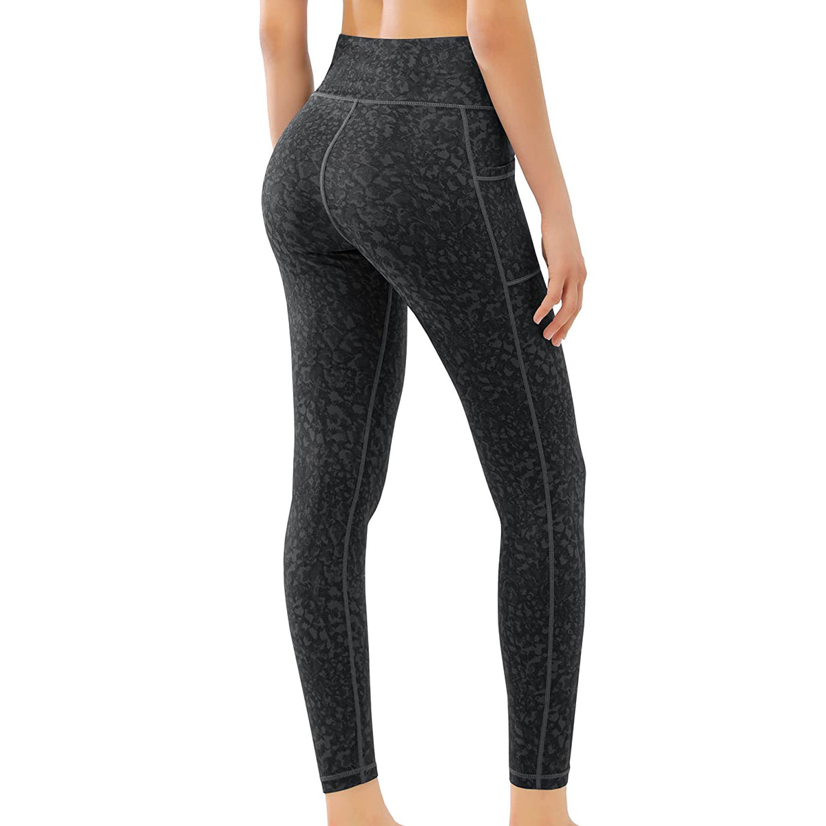 RAY'S Women's Leggings 7/8 with Pockets Sports Leggings High Waist Tummy Control Yoga Pants Training Pants Sweatpants