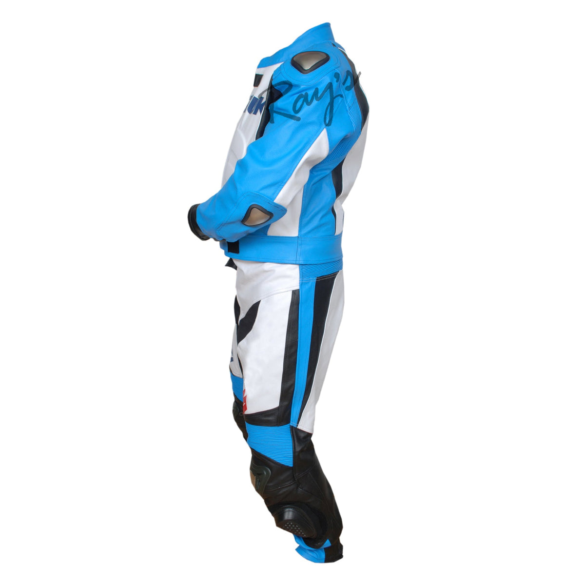 CUSTOM MADE MOTORBIKE LEATHER /BIKING RACING SPORT TWO PIECE SUIT