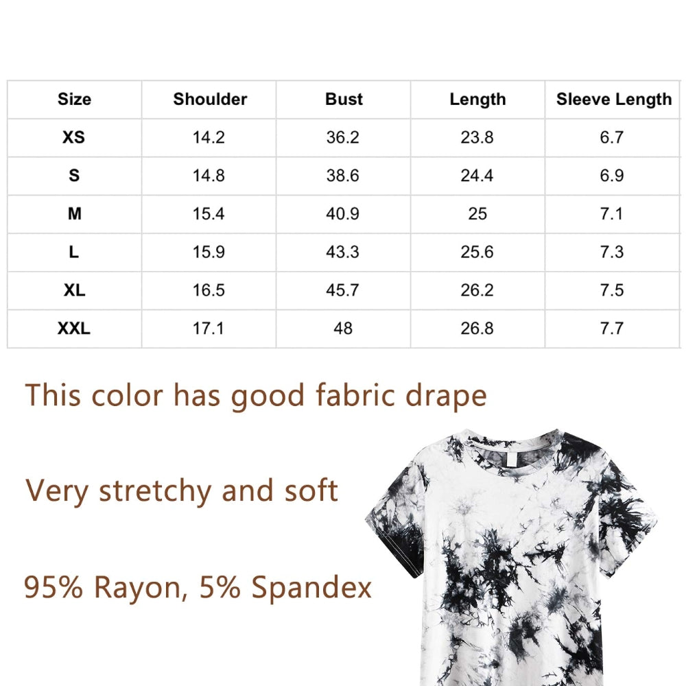 RAY'S Women/Girls Short-sleeve Round Neck t-shirt Tie-dye pattern.