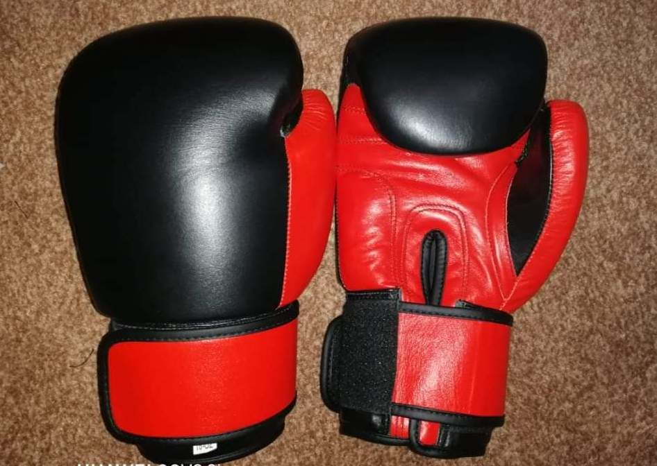 RAY'S LEATHER BOXING GLOVES/FOR TRAINING AND TOURNAMENTS  (Strap-Up)
