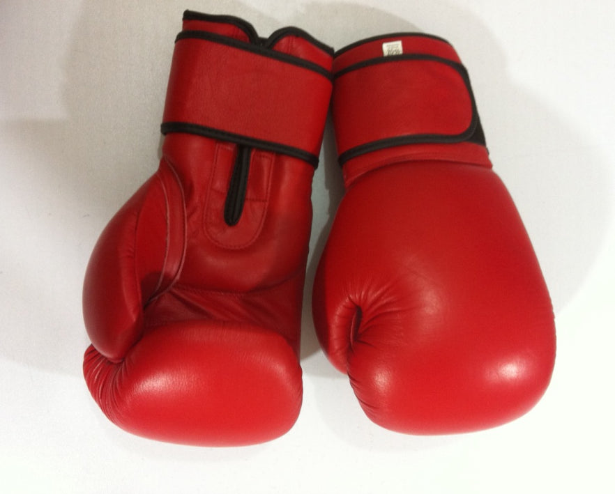 RAY'S LEATHER BOXING GLOVES/FOR TRAINING AND TOURNAMENTS  (Strap-Up)