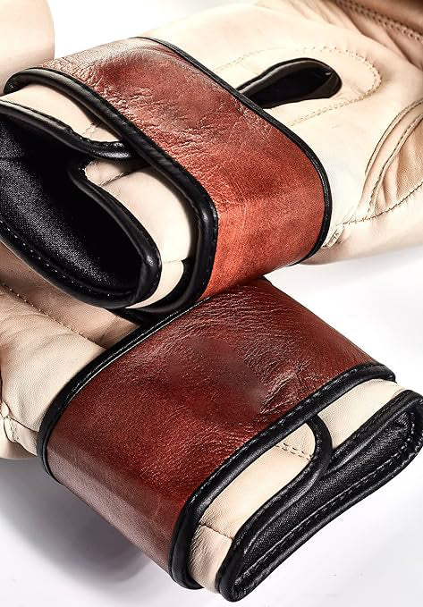 RAY'S LEATHER BOXING GLOVES/FOR TRAINING AND TOURNAMENTS  (Strap-Up)