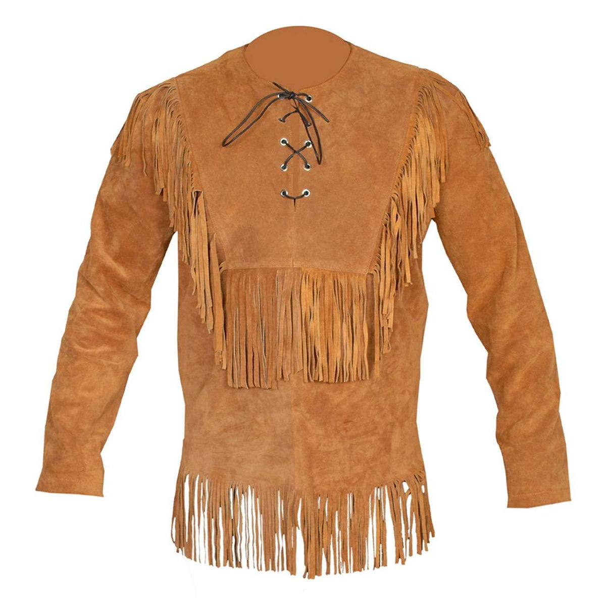 Western Suede Leather Fringe Suits Shirt &amp; Pant