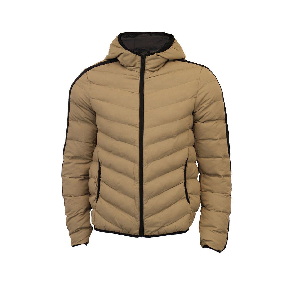 RAY'S Unisex Hooded Puffer Jacket,Quilted Lightweight Winter Coat with Zip Front Closure