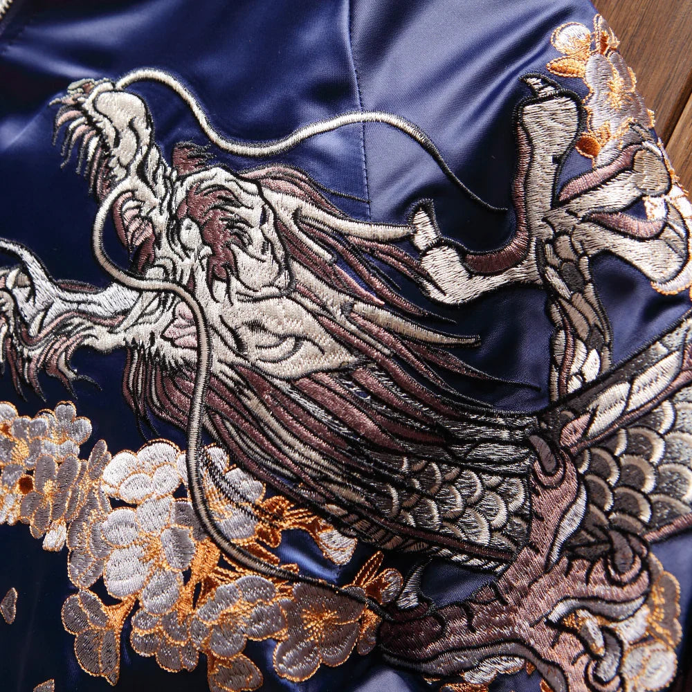 RAY'S Double Dragon AND Phoenix Sukajan Souvenir Jacket ADULT SIZE