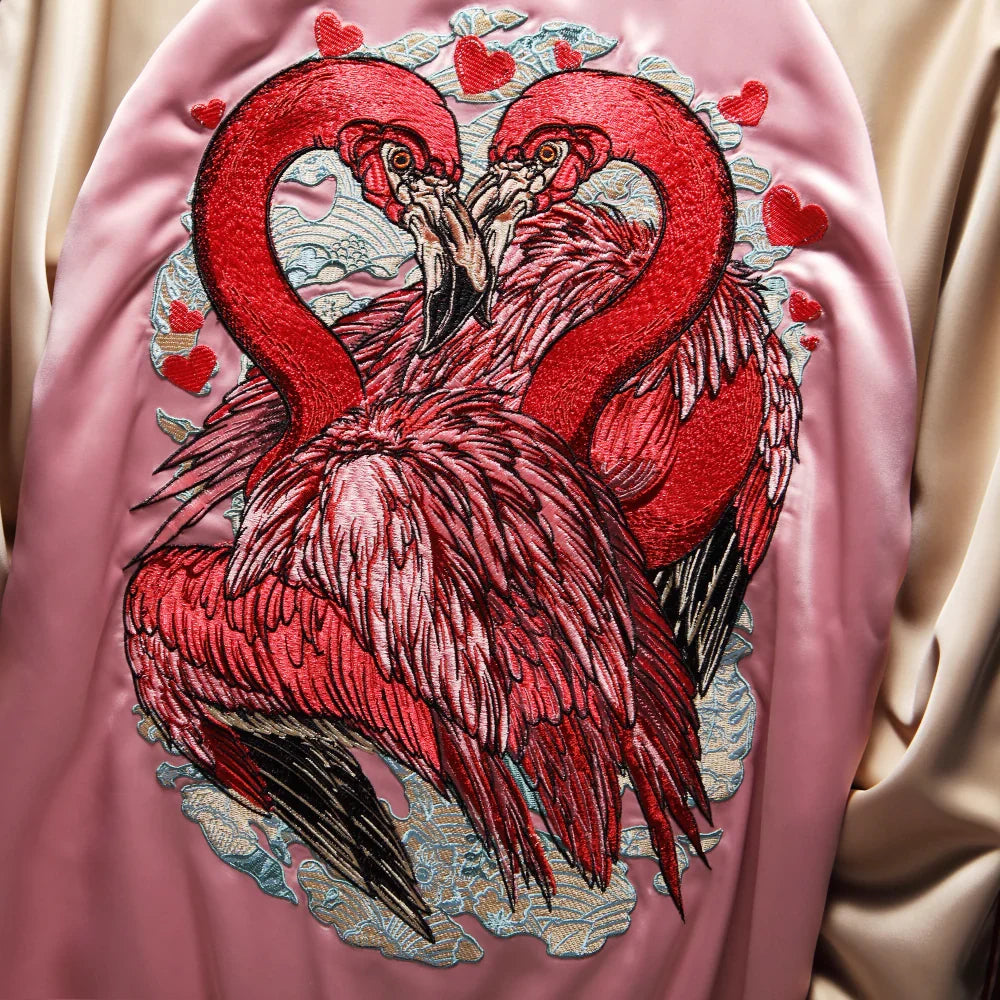 RAY'S Flamingo Heart Sukajan Jacket ADULT SIZE