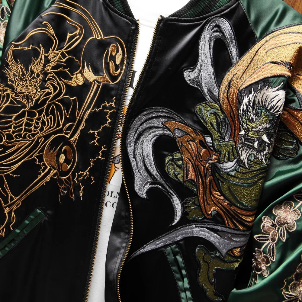 RAY'S Raijin and Fujin Sukajan Souvenir Jacket ADULT SIZE